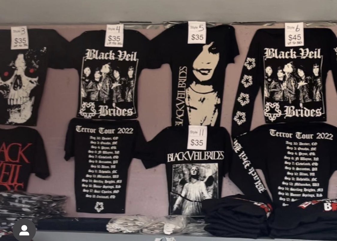 Heather ™ (@thephattycat3) on Twitter photo Hey #blackveilbrides fam. Anyone going to the ToT tour willing to get me a shirt and send it to me and I’ll pay you through Venmo? I’m really wanting the skull one and also the long sleeve one I. The far right Hey #blackveilbrides fam. Anyone going to the ToT tour willing to get me a shirt and send it to me and I’ll pay you through Venmo? I’m really wanting the skull one and also the long sleeve one I. The far right