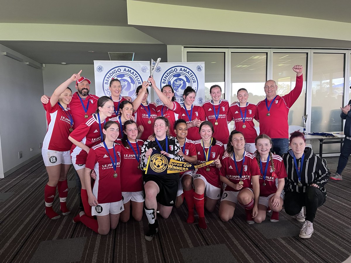 Congratulations to our women’s side who defeated Kyneton 2-1 in the Central Victorian League 2 competition. 🔴⚪️🔴🏆⚽️