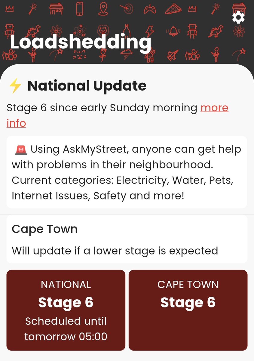 iamjenfox's tweet photo. Blessed ... /s
#stage6 #Loadshedding https://t.co/YRlCsGDIFL