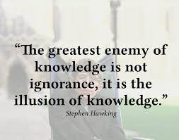 kansenclub's tweet photo. #KansenClubQUOTE

"The greatest enemy of knowledge is not ignorance. It’s the illusion of knowledge.”
- Stephen Hawking

#music #art #science https://t.co/fjHrWdHc0a
