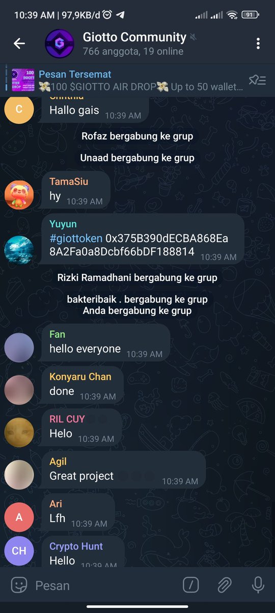 Fajar290997's tweet photo. @Giottobc 0xCAfbBaefd77570c0BC747fA62311C055Cb623Ece

#giottotoken https://t.co/99rb9jsfpW
