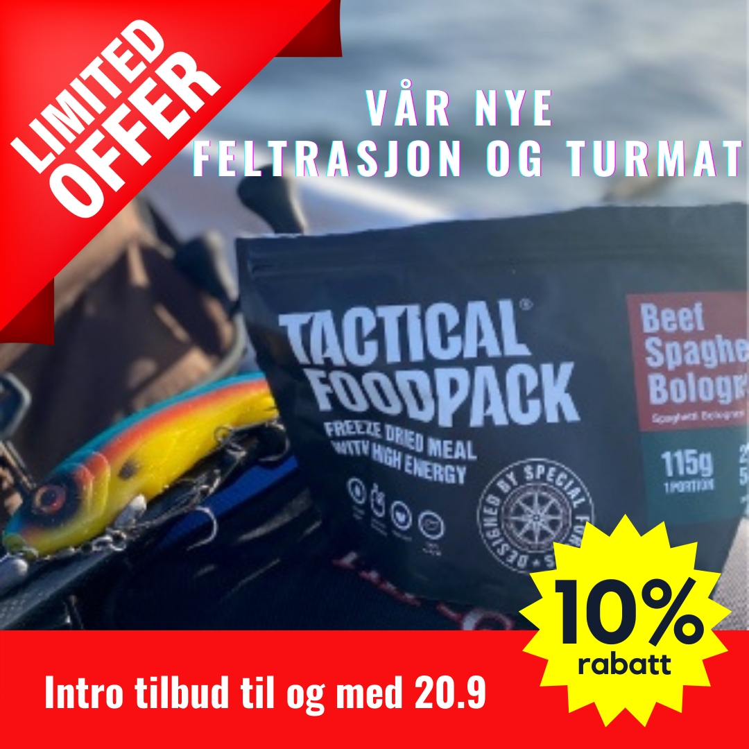 paracord's tweet photo. Vår nye Feltrasjon og turmat Tactical Foodpack, har laget en produktlinje med 8 års holdbarhet uten tilsatte konserveringsmidler eller tilsetningsstoffer. Benytt deg av dette tidsbegrensede tilbudet idag 👌 --> https://t.co/wwNiq8kIMZ https://t.co/xKgu7XUiST