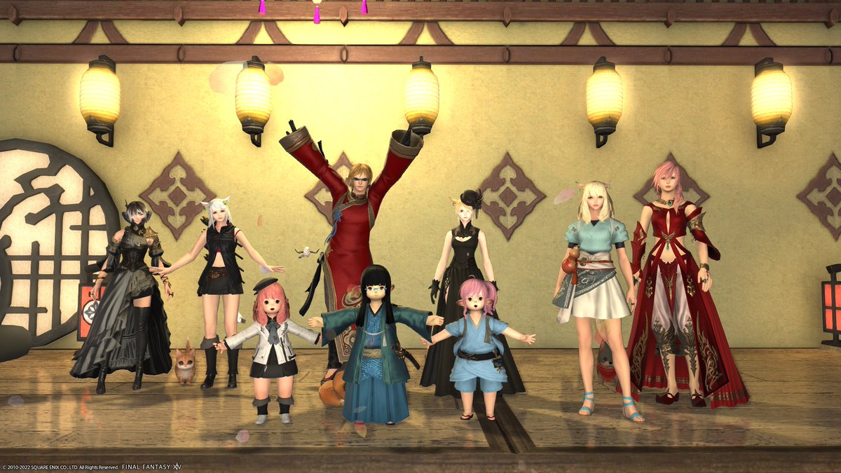 kilala_c_ifrit's tweet photo. #FF14 #FFXIV #FCNI
FC交流会「エオルゼア大喜利」
ラウバーンがナナモ様に絶対言わないセリフは?とかヒルディがハリウッド映画に!その見どころは?などの出題に、いろんな発想の答えが出て寄席の会場は大爆笑の渦!(たまさん、最高!)
今回で交流会100回目!いつも楽しい企画と進行ありがとです! https://t.co/vbjsZGpIbA