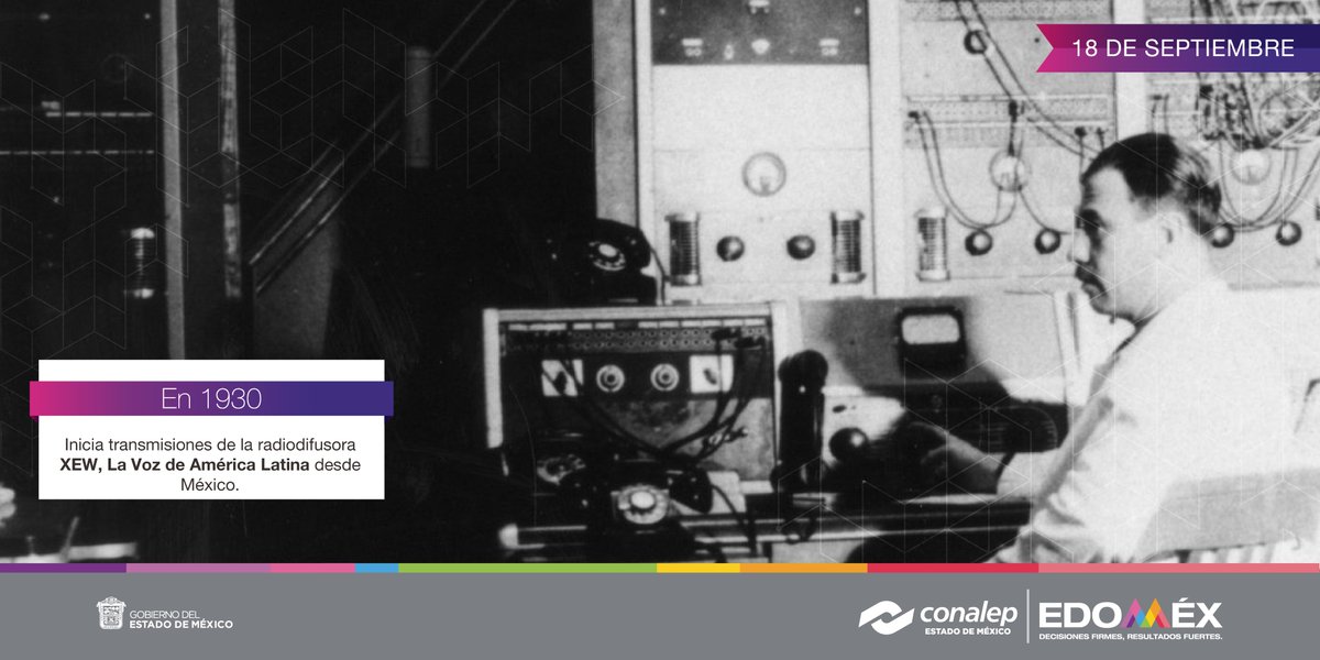 Conalep Edoméx on Twitter "En 1930, Inicia transmisiones la radiodifusora XEW, La Voz de