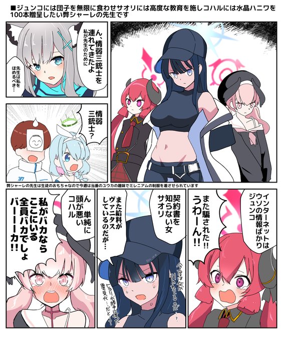 ブルーアーカイブのくそまんがです(美味しんぼ三銃士パロ)
#ブルアカ 