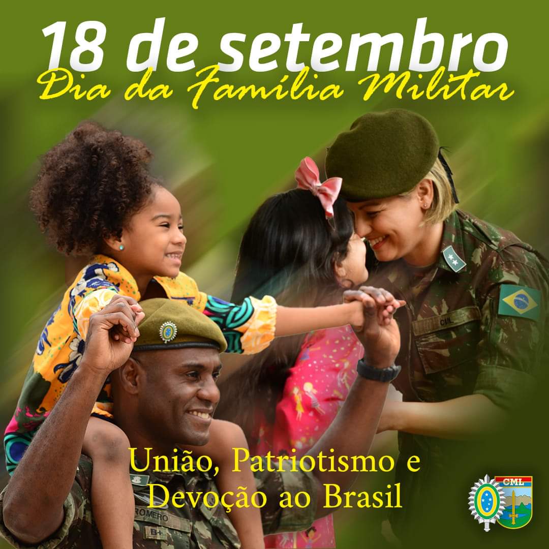 AlanaPassosRJ's tweet photo. 🔰 Neste #18desetembro o Comando Militar do Leste homenageia o Dia da Família Militar, exemplo de união, patriotismo e devoção ao Brasil. #DiadaFaMiliaMilitar #cmlexercito #exercitobrasileiro https://t.co/Aj3a3XfGls