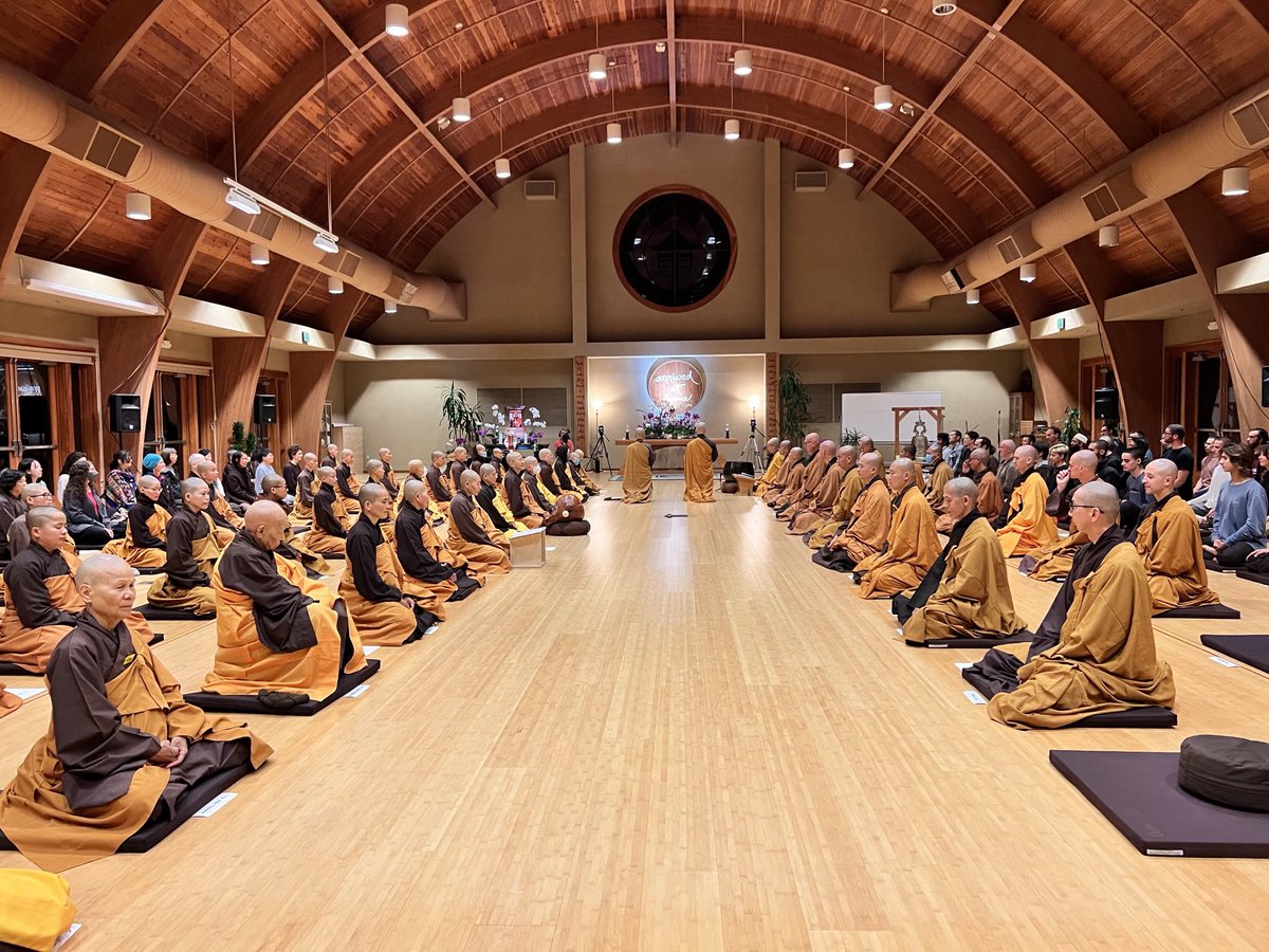 Tonight we sat together for the Counting Sticks Ceremony as a prelude for the 90-Day Rains Retreat which begins tomorrow. 

#deerparkmonastery #thichnhathanh #retreat #ceremony