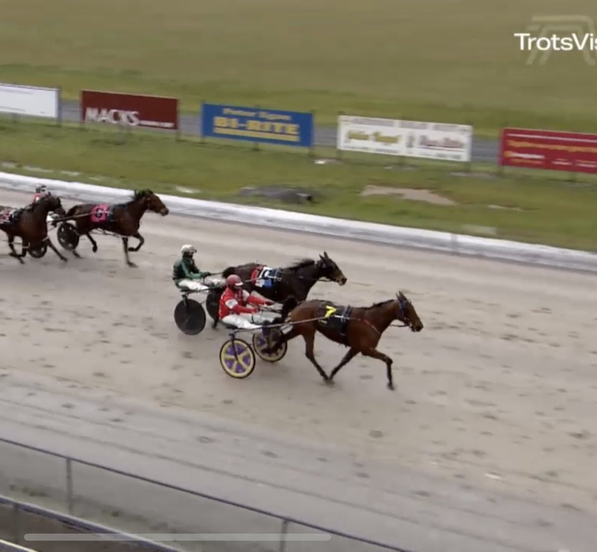 Markleigh Caz circles the field to score her 2nd win since becoming a free legger.