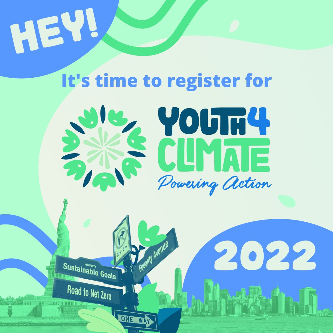 Excited for the Sept 20 #Youth4Climate: #PoweringAction event in NYC? 🗽

Registrations are still open, which means YOU can help @y4cofficial @undp4youth + @connect4climate drive meaningful climate action by signing up + tuning in remotely! 

Join: wrld.bg/I6Vn50KLVrs