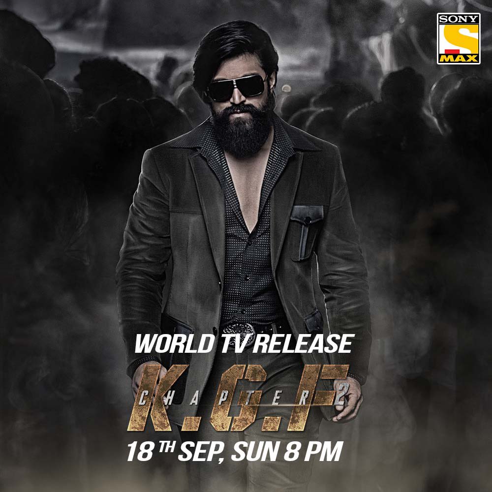 With an unbreakable promise to his mother, Rocky is back to win the throne of El Dorado aka #KGF!

Watch the #WorldTVRelease of #KGFChapter2 on 18th September, Sun 8 PM, only on @SonyMAX 

#KGF2OnSonyMAX