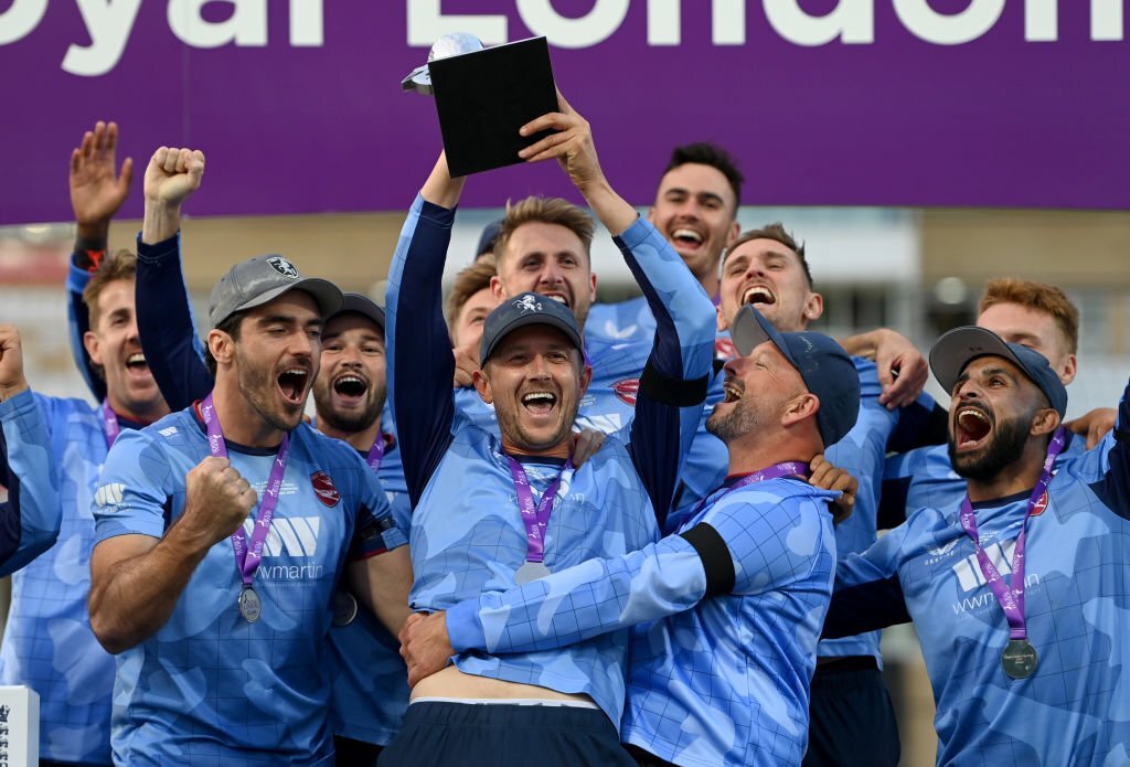 weRcricket's tweet photo. Denly, Evison power Kent to 2022 Royal London Cup title

🔗: https://t.co/K2AappT3BX

#RoyalLondonCup https://t.co/0K4AQw9wtH