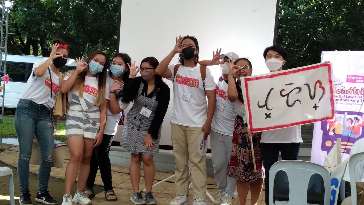 riajose's tweet photo. Participants of the ML@50 Roadtrip start the day with Team-Building Activities.
Follow their trip to various sites around Metro Manila in their quest to learn more about Martial Law.
#ML50 #MLRoadtrip #MLBadTrip https://t.co/RPuzRtzvjK