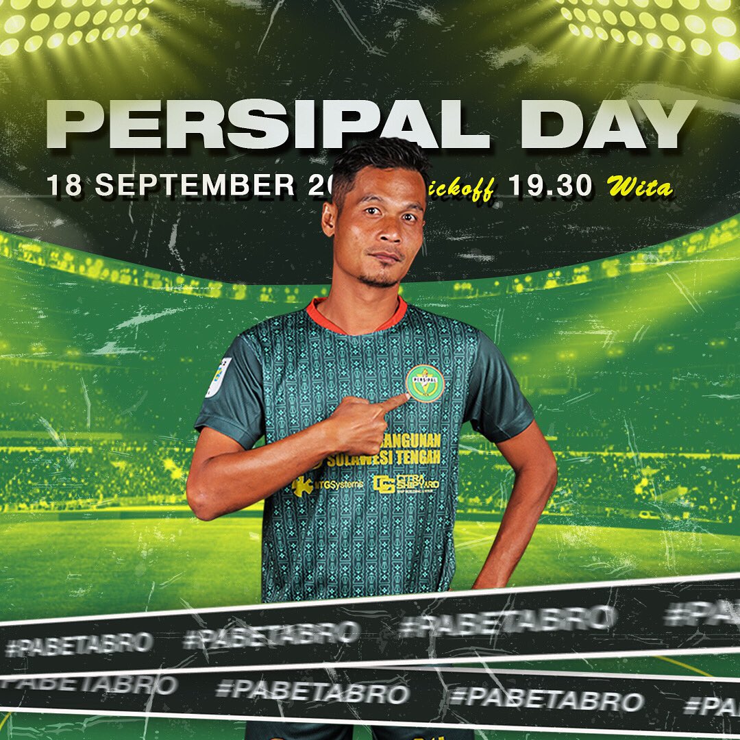 PersipalPalu's tweet photo. PERSIPAL DAY!! 💚

KALTENG PUTRA VS PERSIPAL BU

Liga 2 2022/2023
🗓Minggu, 18 September 2022
⏱ Kick Off 19.30 Wita
📍 STD Tuah Pahoe (Palangkaraya)

#pabetabrojuara💪 https://t.co/Znd6KsUALy
