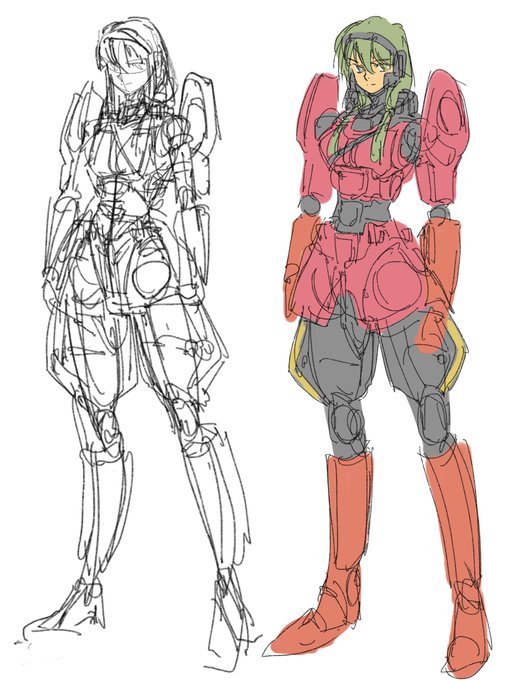 カナダ版DPDロボ娘さんです。
カナダ、アメリカ国境で犯罪グループ撲滅の挟撃任務で活躍する姿も描いてみたいと思っています。 