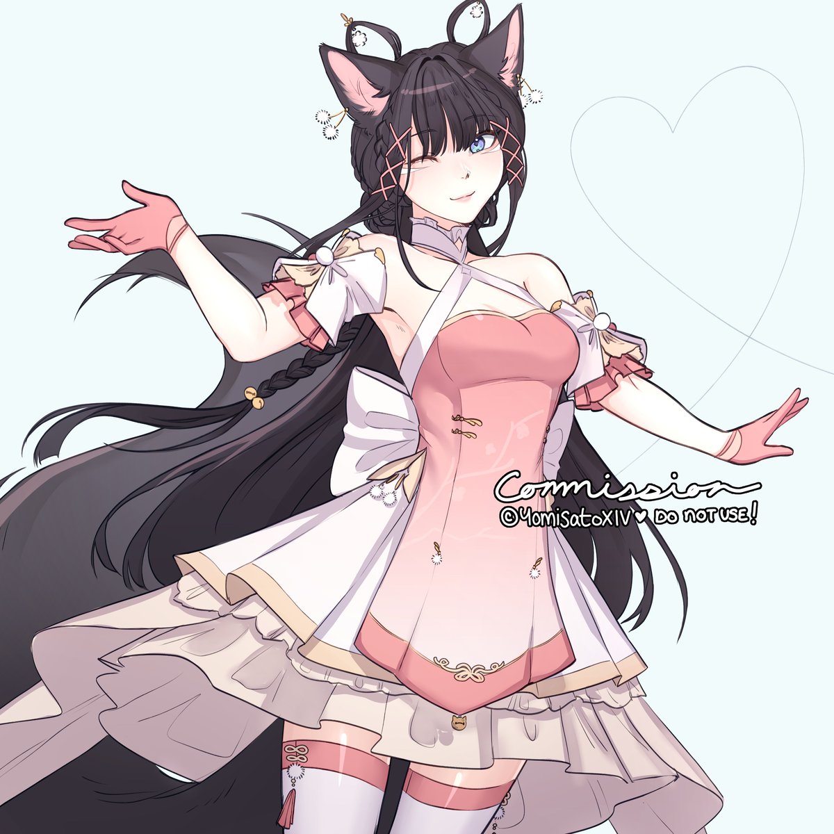 I can finally post this! The winner of my last raffles commission 🌸✨ Magical Girl Vibes