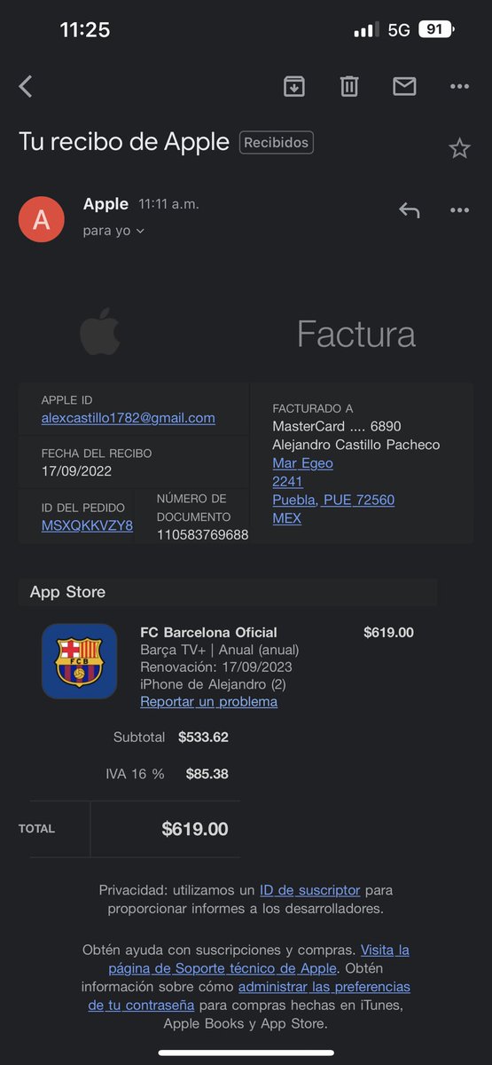 DonAlexC's tweet photo. Solicito ayuda @FCBarcelona_es, se pagó la suscripción en la app fc Barcelona, app oficial, para ver barça tv+ y la aplicación no reconoce el pago. Alguien que de ayude a solucionarlo? https://t.co/nydC5m9Xy8