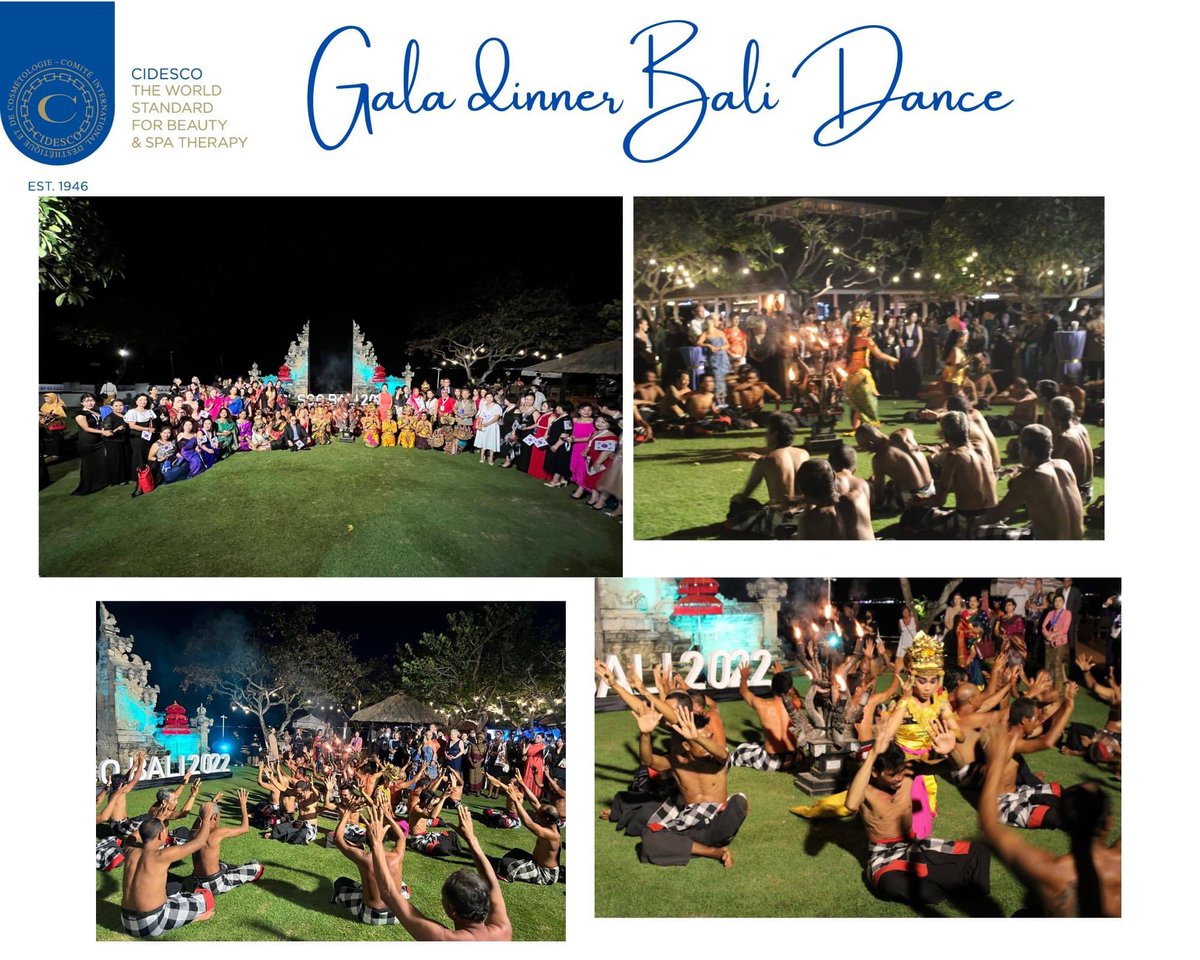 Amazing time at the CIDESCO 68th World Congress in Bali Gala dinner.  
Thank you CIDESCO Section Indonesia for hosting an amazing Event. 

Memories are links in a golden chain that bind us together until we meet again. 

#CIDESCOInternational #CIDESCO #Bali #Indonesia #education