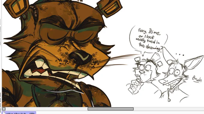 Nop it didn't go well HAhah
 
I need more time to finish the comic, so i will post it tomorrow si Dios quiere 

Have a WIP✨ 