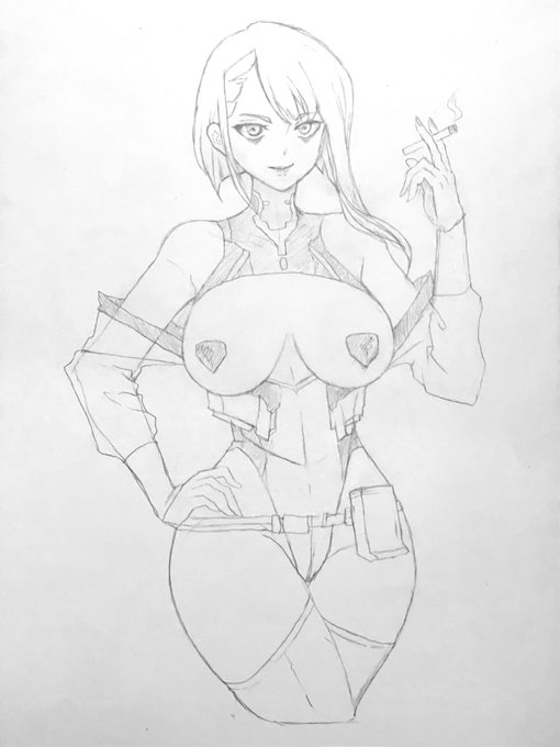 I made a smexy Lucy sketch #CyberpunkEdgerunners https://t.co/c8yI72G2Dg<a href="/tag/cyberpunkedgerunners"class="tags">#CyberpunkEdgerunners</a>