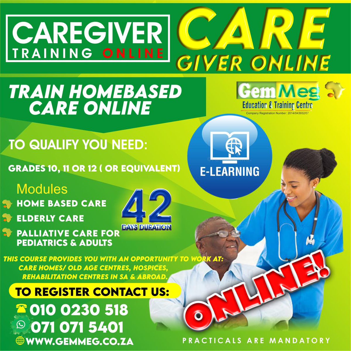 GEM MEG Health Care Work Training 🇿🇦- (@Gemmeg_Centre) / Posts / X