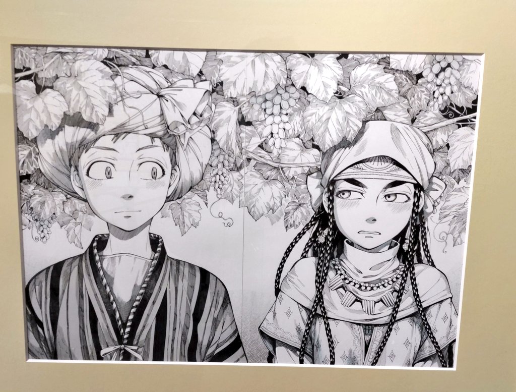 京都マンガミュージアムの大乙嫁語り展、華麗な原画が山盛りで見惚れちゃいましたよね 