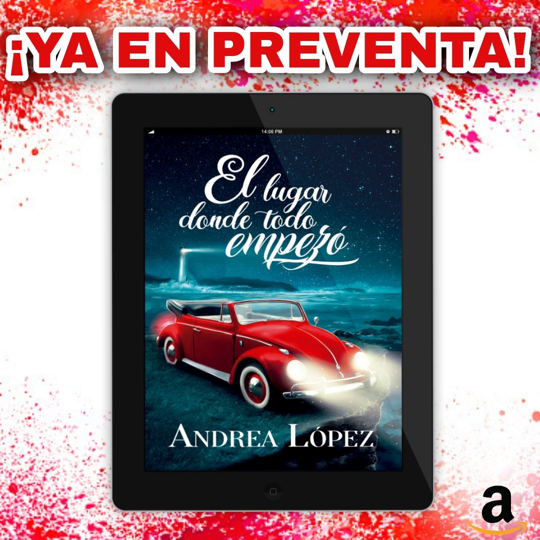 ‼️YA EN PREVENTA‼️
 El lugar donde todo empezó.
El 4 de Octubre se descargará automáticamente en el kindle de todos los que lo reservéis ahora. 
#books #booklovers #novela #BookAddict #bookaholic #Kindle
#Amazon
Enlace de compra 👇👇👇
amazon.es/El-lugar-donde…