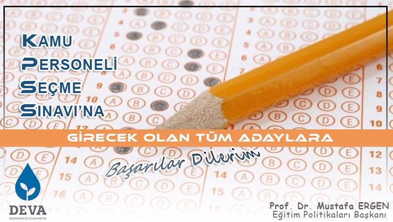 #KPSS sınavına girecek olan tüm adaylara başarılar dilerim. 

#DevaNöbette
