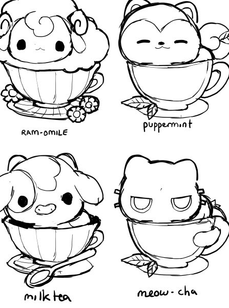 「Scrapped cow designs from earlier this y」|Loppy Rae: Shop open!のイラスト
