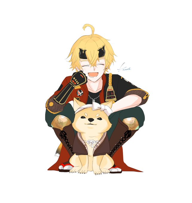 「blonde hair shiba inu」 illustration images(Latest)