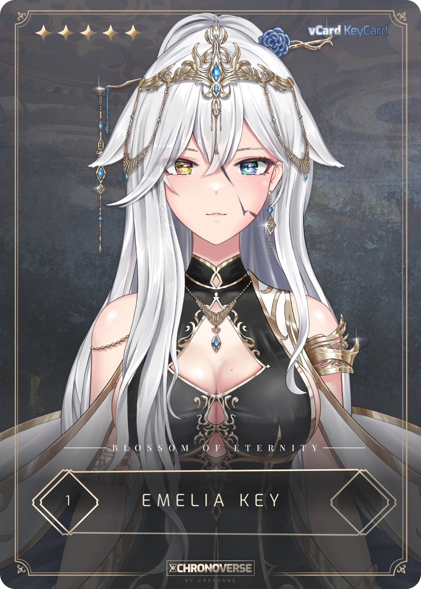 keyokku's tweet photo. A HUGE WELCOME TO @SkiaObsidian JOINING THE CHRONOVERSE!!! 

proud to present my very first vtuber baby w her own membership vCard / KeyCard haha

all my vtuber children get a special trading card :) many more to come!!

GO SEE her model reveal ref sheet!! #key2art #Minotaurt https://t.co/LJLGEwMKNF