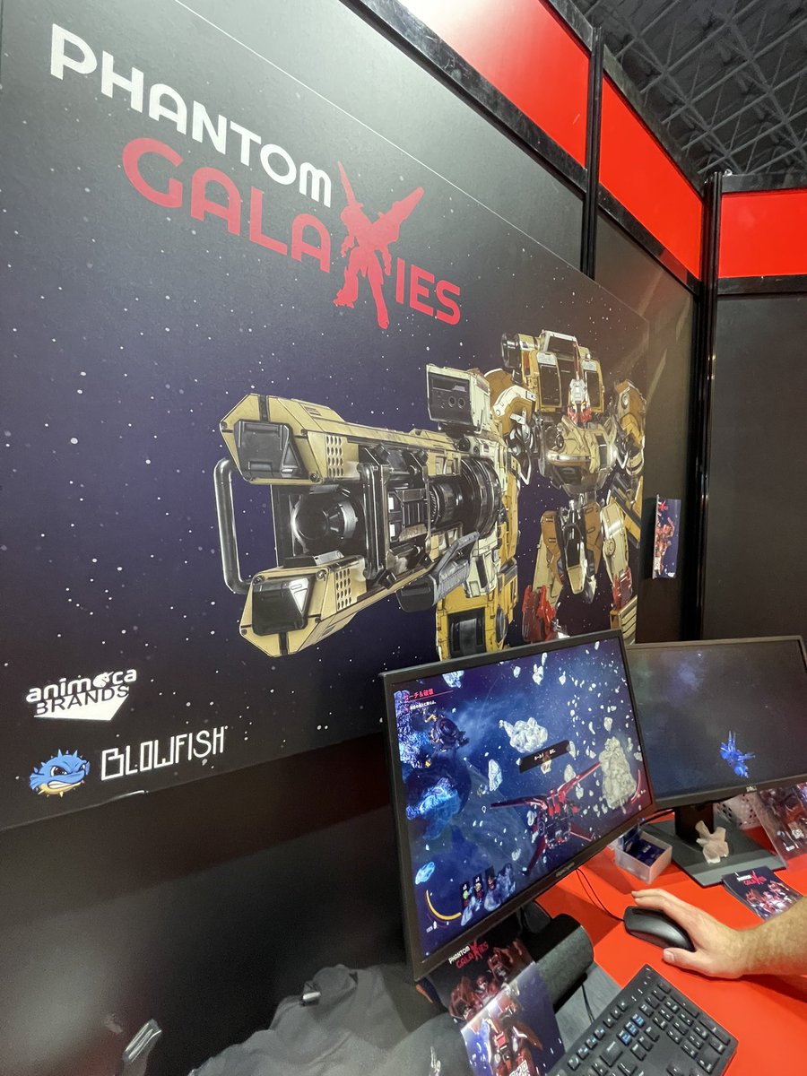 Sudden_Dreams's tweet photo. @the_phantom_g  live alpha demo at #tokyogameshow2022 

Blockchain gaming is truly it @animocabrands 

#blockchain #blockchaingaming 
#animoca #nfts #phantomgalaxy https://t.co/oghJ4xsAUJ