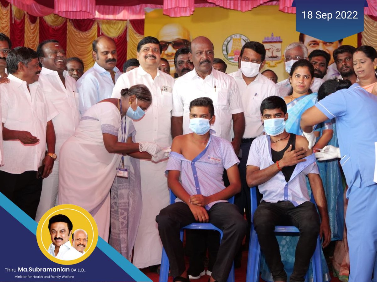 Subramanian_ma's tweet photo. இன்று 50,000 மையங்களில் நடைபெற்று வரும் 37வது சிறப்பு மெகா தடுப்பூசி முகாம்களை தியாகராயநகர் சட்டமன்ற உறுப்பினர் அலுவலக வளாக முகாமில் ஆய்வு மேற்கொள்ளப்பட்டது #masubramanian #TNHealthminister #MegaVaccinationDrive https://t.co/OReptxaFSw