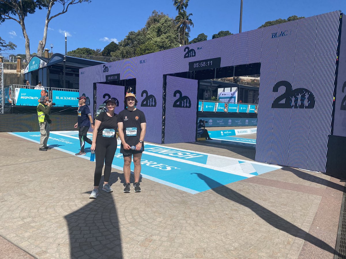 My niece ran the Sydney marathon in just under 6hrs and I am honestly in awe. I could not run for 6 minutes 🎉