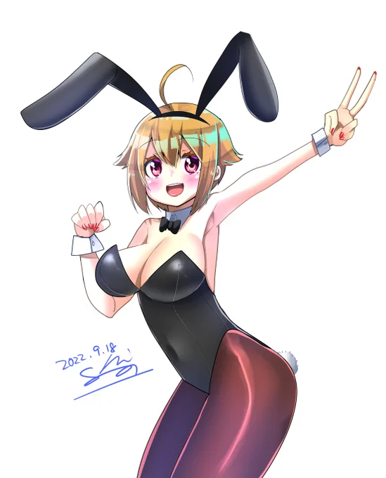 遅れちゃけどこれがわたしのバニーの日!!!!!!!!#ミリシタ #アイマス #伊吹翼 #バニー 
