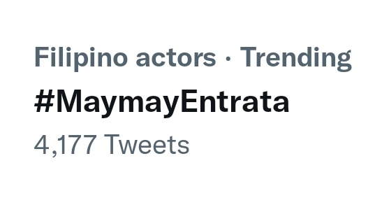 TeamMMEntrata's tweet photo. Our MAYMAY SundaySLAYlebration tagline is still trending at 17th spot nationwide. #MaymayEntrata DT is also trending. #ASAPsuperLODI

@ASAPOfficial @iwantasapofc @olivezarate @darLasauLer @gerromeesguerra @chineebop @starmagicphils
 
MAYMAY SundaySLAYlebration
@maymayentrata07 https://t.co/dVwXxu4zv5