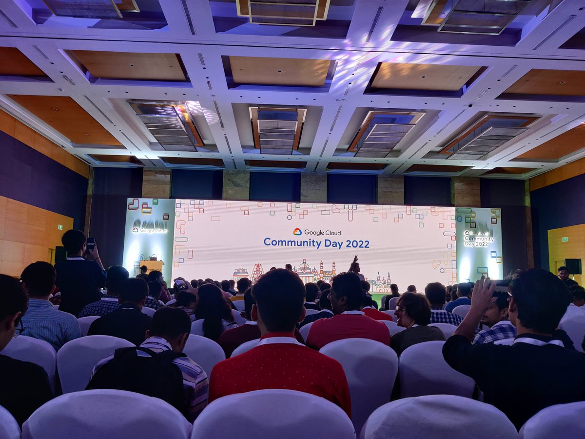 Yatmesh14's tweet photo. Attending the most awaited Cloud Community Day in Mumbai, #GCCDMumbai2022! https://t.co/JzFomMuotQ