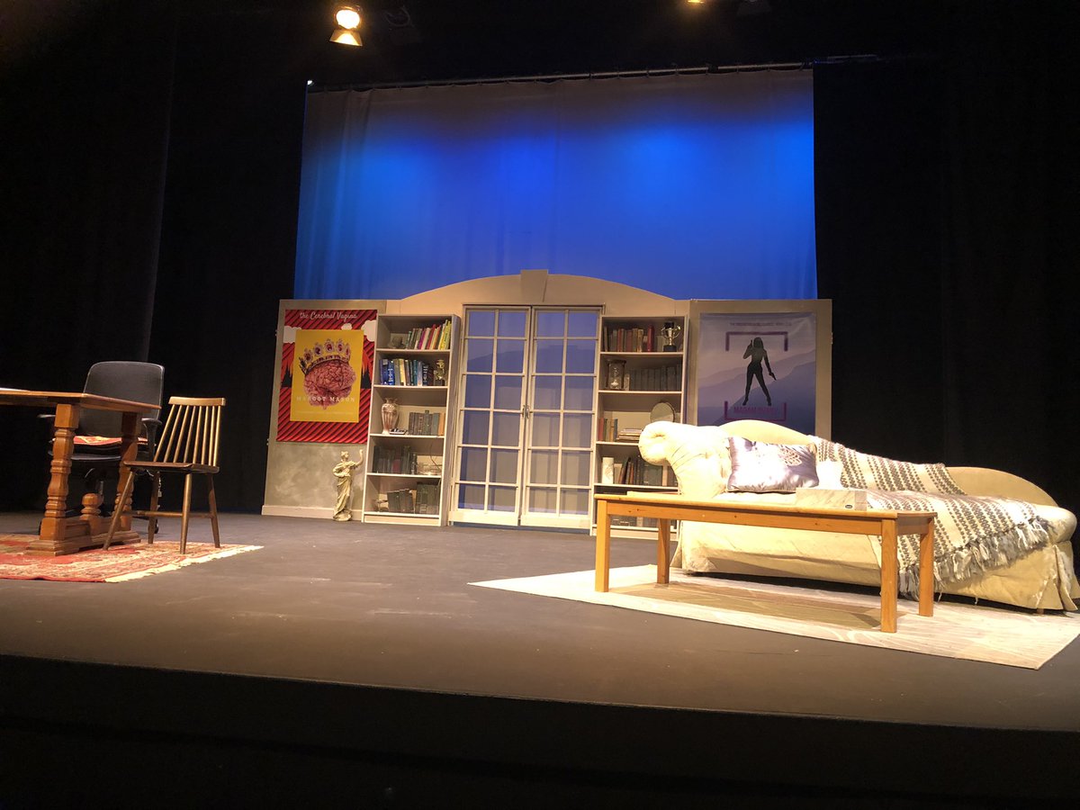 victoriadirects's tweet image. Set is lit and she’s stunning! #TechWeek #CountdownToOpening #TheFemaleOfTheSpecies #DirectorLife #TorontoTheatre @alumnaetheatre