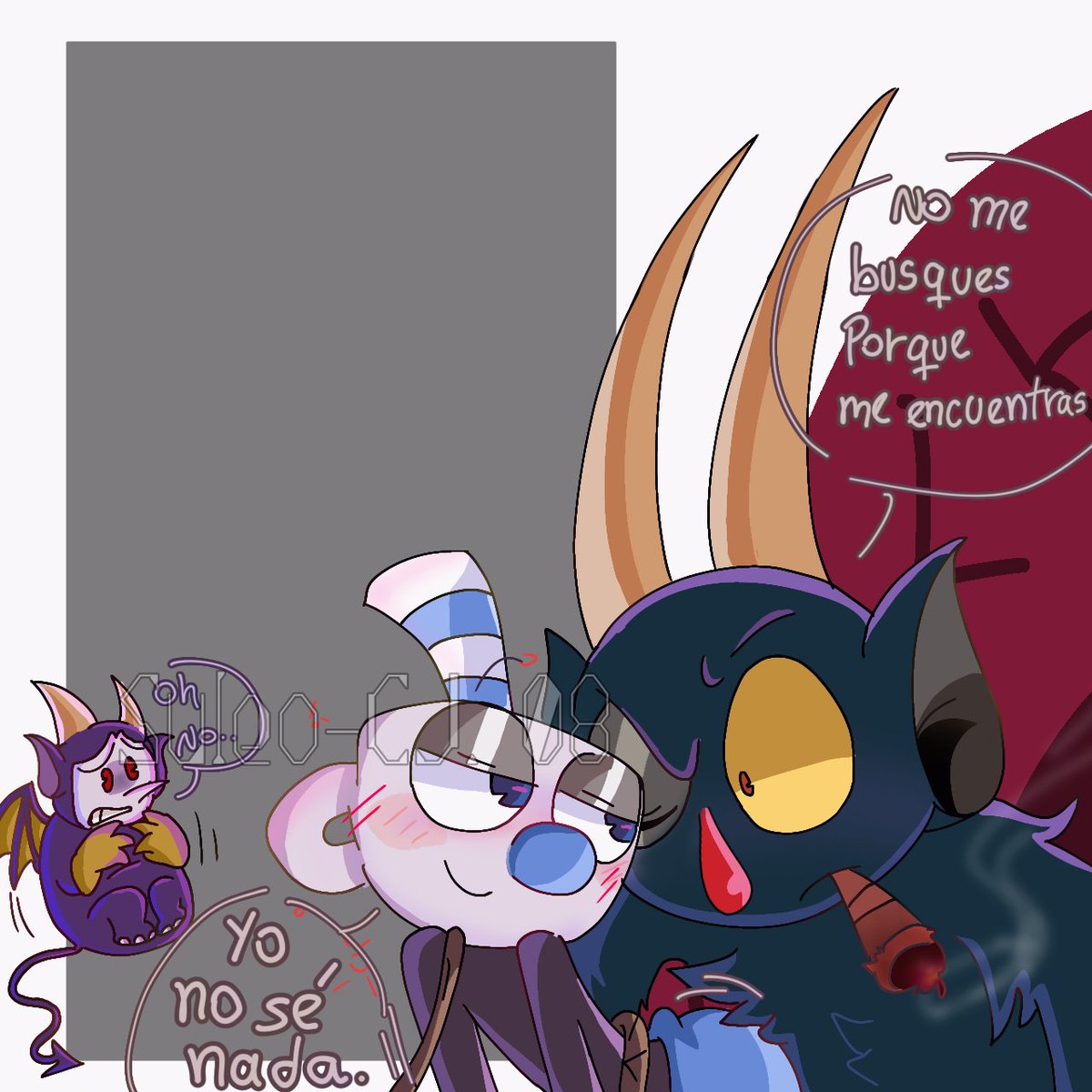 SuleoCJ's tweet photo. Mugman se paso de copas 🥴🍷 #devilmug #thedevil #mugman #secuaz #a #fyp #yaoi #foryou #lovethis jsjs (˵ ͡° ͜ʖ ͡°˵) Hum.. No ❌ aún no https://t.co/dLpNAGyLQI