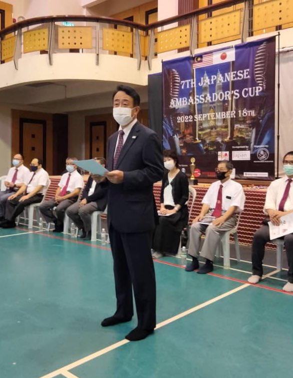 JPNAmbMalaysia's tweet photo. Hosted the Japanese Ambassador’s Cup Kendo tournament with Malaysia Kendo Association. I am happy that the event came back after the COVID-19 & was held in the anniversary year of #LEP40 with participants all over 🇲🇾. I hope KENDO gains popularity among Malaysian friends! https://t.co/dlw1iSO88Y