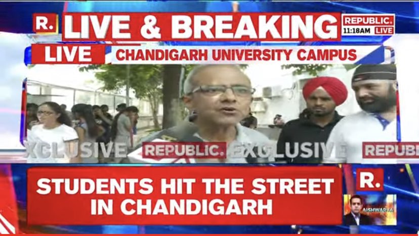 #BREAKING | Heavy security deployed at Chandigarh University campus amidst massive protests by students over alleged MMS leak of Girl students

Tune in here as Republic reports from ground zero - youtu.be/dJ-2TB3GH3Y