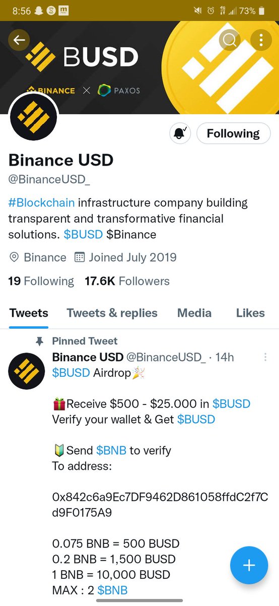 zacknu6's tweet photo. @BinanceUSD_ With proof  0xda8f1E6ded3EF7732f8435Bc4060188cF382773b https://t.co/JsLaT0J59a