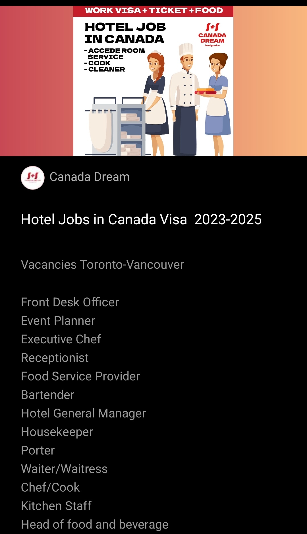 Kimuzi on X: &ldquo;Btw Canada is rigorously employing right now. Apply 
