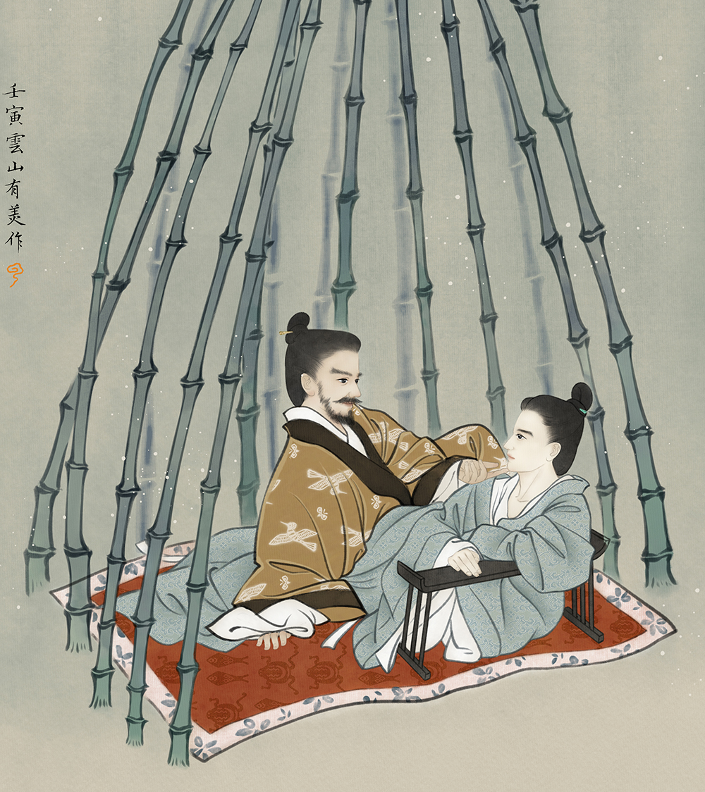 #三国 #曹荀 #曹操 #荀彧
#漢服 #hanfu 
【竹林秘戏图】