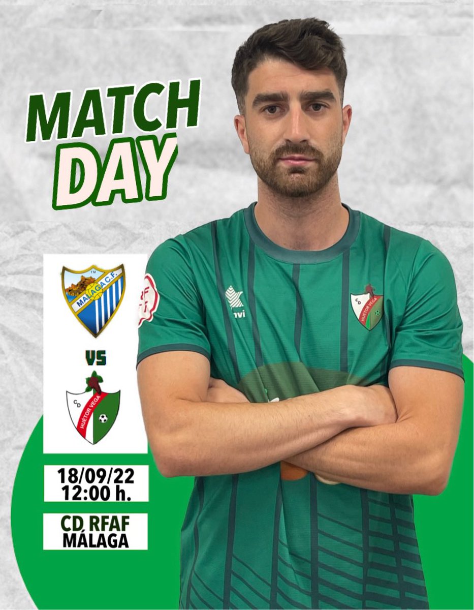 ⚽️ DÍA DE PARTIDO ⚽️
📢 ¡A por los primeros puntos!

🏆 TERCERA RFEF - Grupo 9
➡️ Jornada 2
🆚 Atlético Malagueño
⏰ 12:00 h.
🏟 Municipal Las Viñas
📺 101tv.es
#️⃣ #MalagueñoHuétorVega

#VamosHuétor 💚 #VamosVerdes
