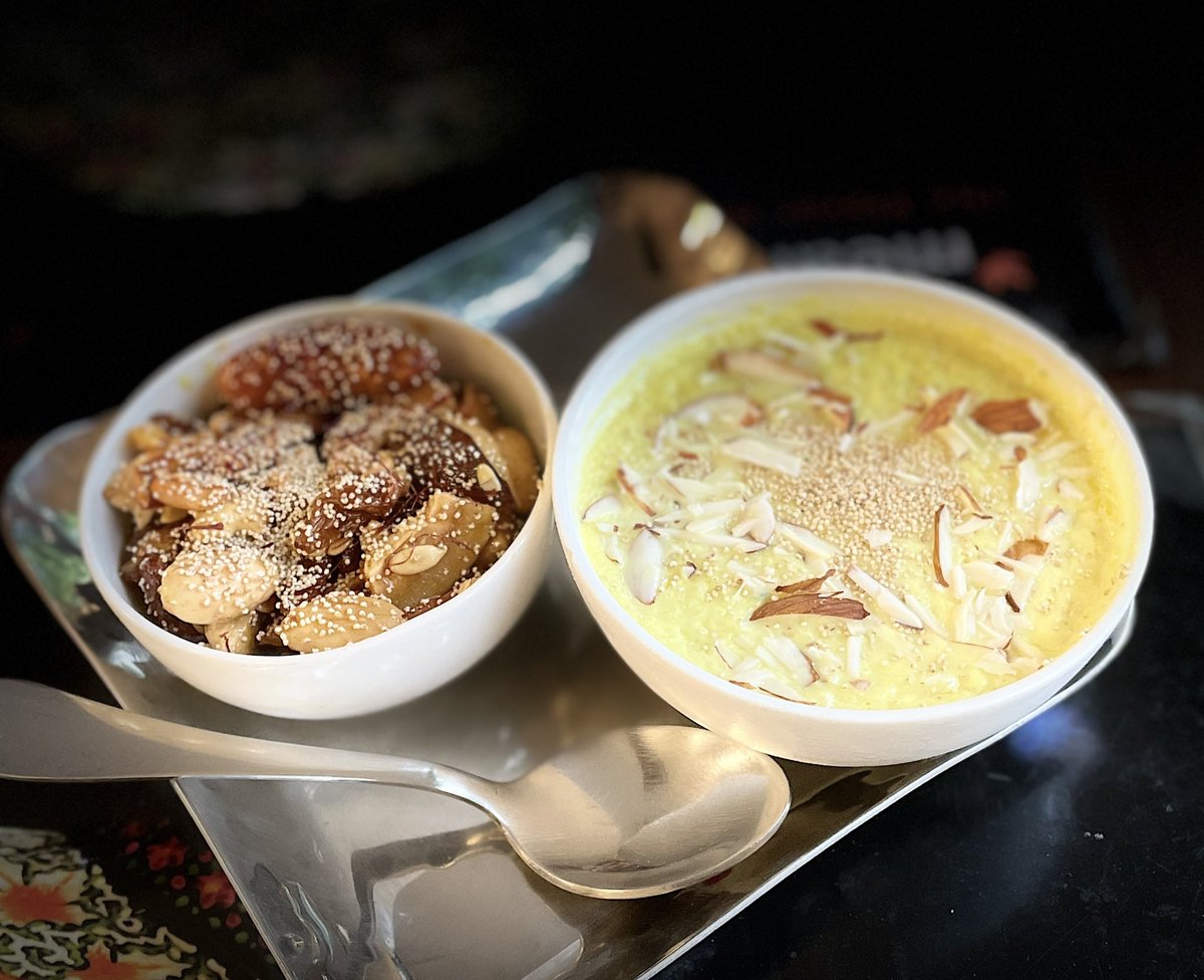 mealability's tweet photo. The beauty of Kashmiri desserts ..
#Shufta #SaffronPhirni https://t.co/Cw5VfmTvxf
