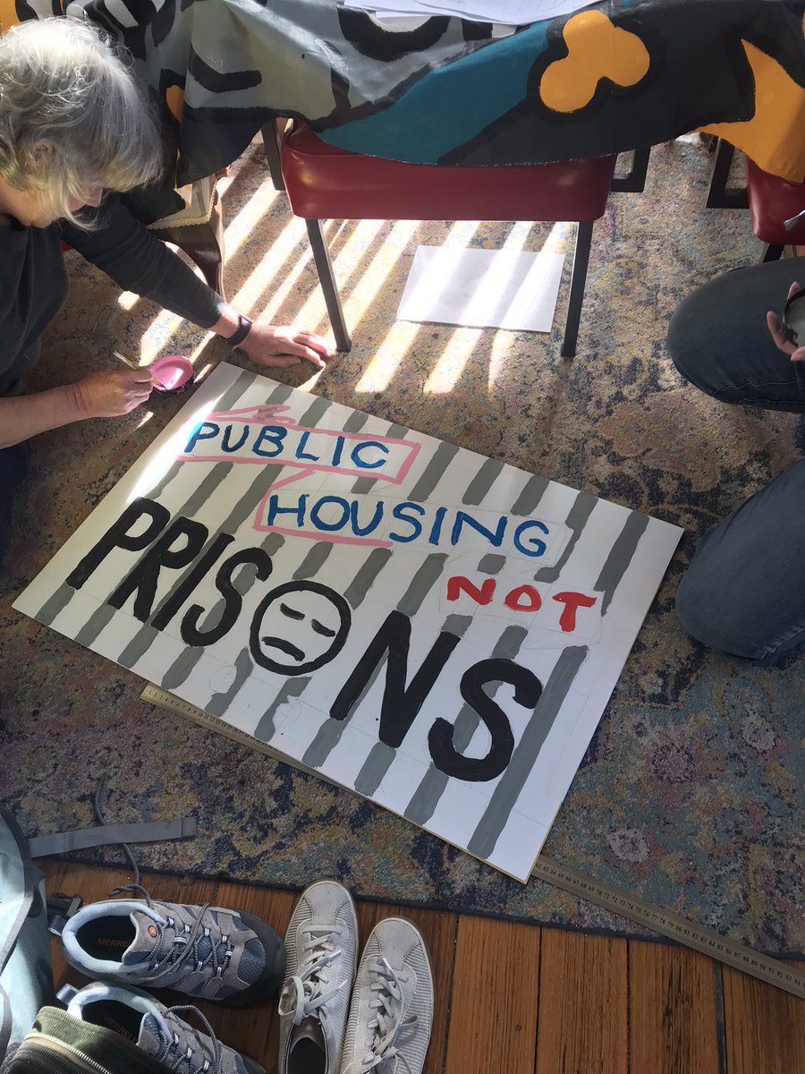 higgspg's tweet photo. Some great banners made at the workshop today for the @HNPcoalition rally coming up in October #HomesnotPrisons https://t.co/7Hw0lClM2A