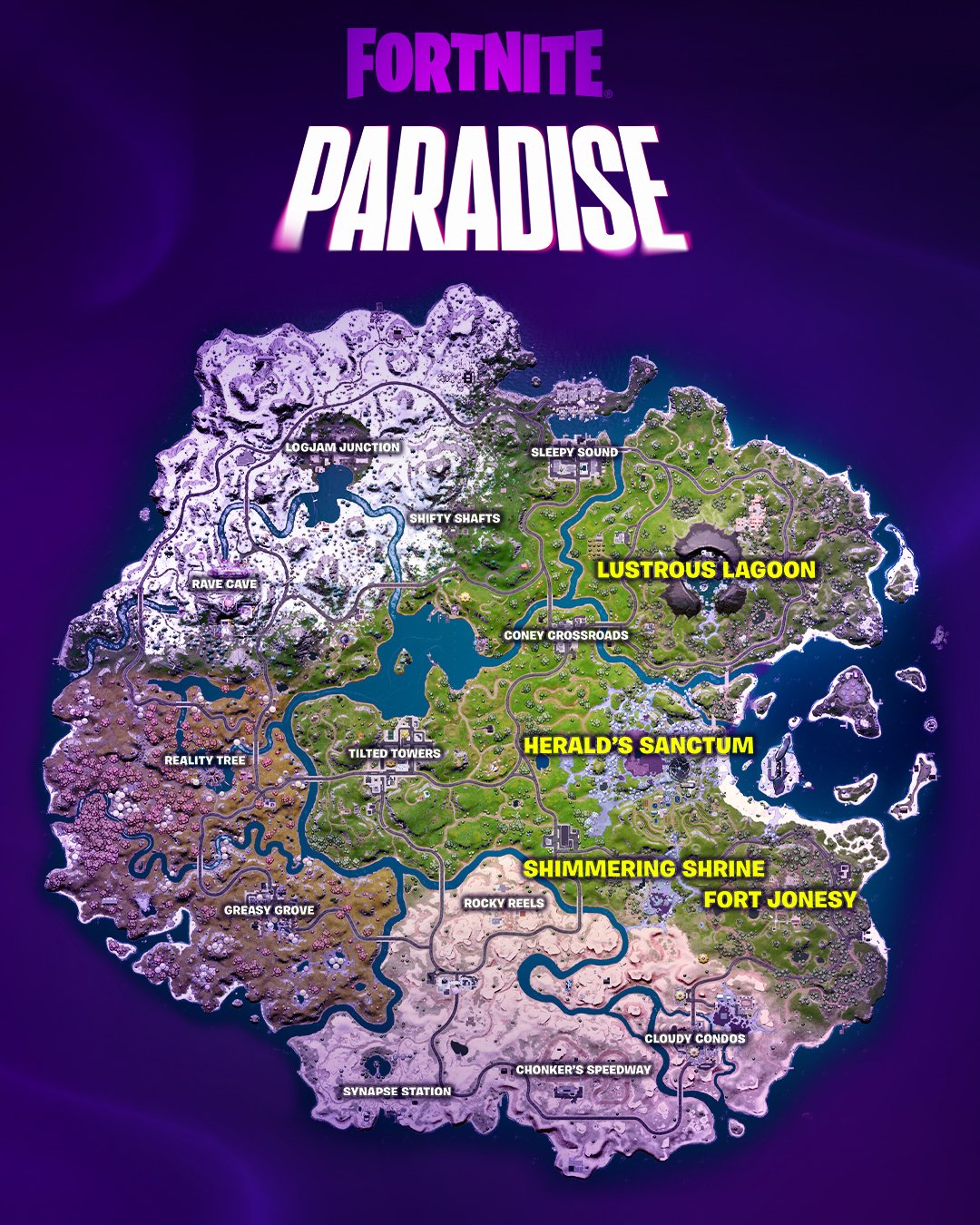HYPEX on Twitter "SEASON 4 MAP FortniteParadise https//t.co