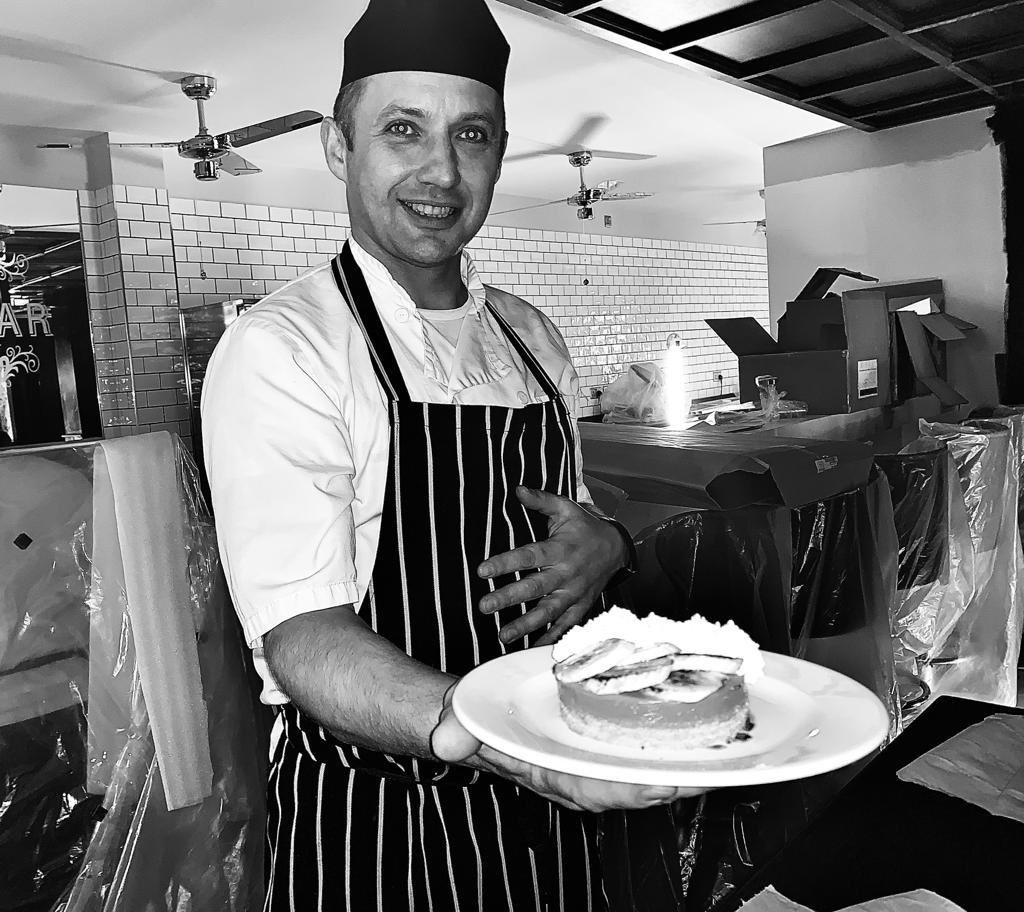 Stubbsrest's tweet photo. Swarve, the head chef at Stubbs. The gentle giant, can cook!! https://t.co/Fnu0aRRJGM