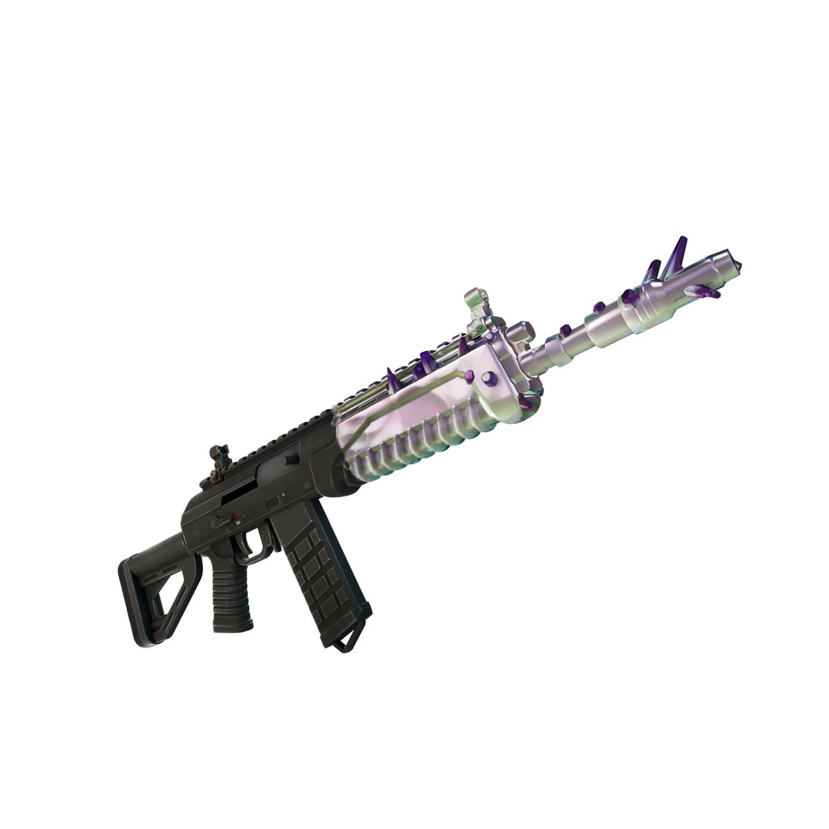#FortniteParadise NEW Items &amp; Weapons!

- Port-A-Bunker
- D-Launcher
- Chrome Splash
- Chrome Rifle

[1/2]