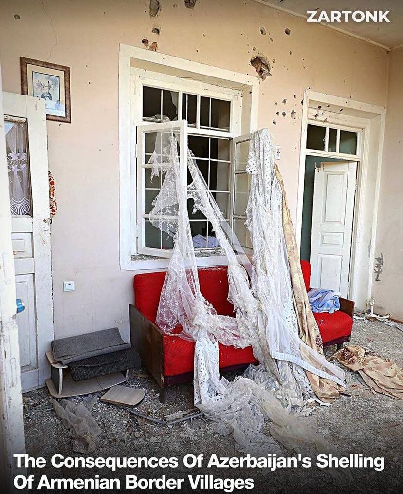 heyiamdii's tweet photo. The consequences of Azerbaijani shelling of #Armenian border villages. Houses of peaceful civilians are completely destroyed. https://t.co/NmqAE8BgCW